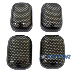 FOX LENS; WINKER LAMP CARBON 4PCS/SET