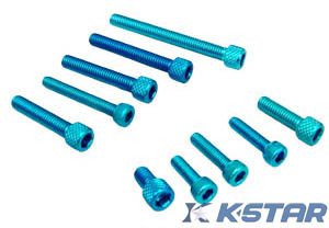 AM6 SCREW SET BLUE (37PCS/SET)