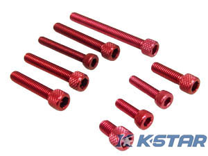 AM6 SCREW SET RED (37PCS/SET)