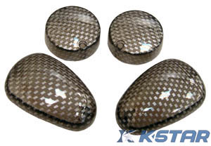 F12 2005-2006 LENS; WINKER LAMP 4PCS/SET CARBON