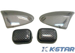SR50 2000 LENS; WINKER LAMP SET CARBON