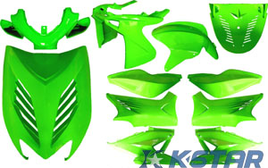 AEROX BODY PARTS W/ PAINTING KAWASAKI GREEN