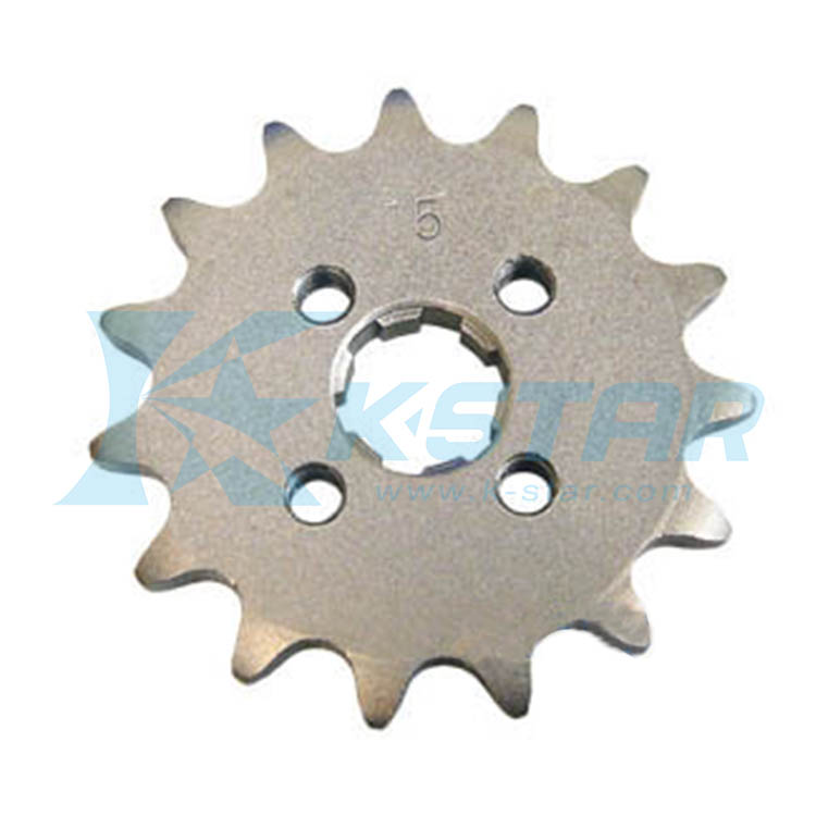 MT50 FRONT SPROCKET 15T W/4 HOLES #420