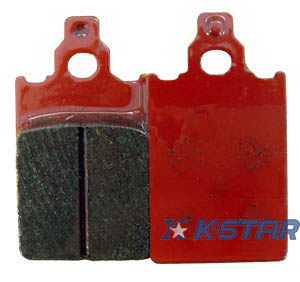 APRILIA RX50 UNTIL 2005 REAR BRAKE PADS W/ RED PAINTING