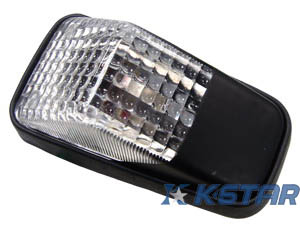 HONDA XR LAMP; CLEAR LENS+BLACK BASE