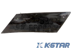 ZIP REAR WINKER LAMP L/R LED TYPE BLACK BASE + SMOKE LENS