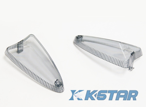 REAR WINKER LAMP LENS L/R W/ GREY COLOR; 2PCS/SET