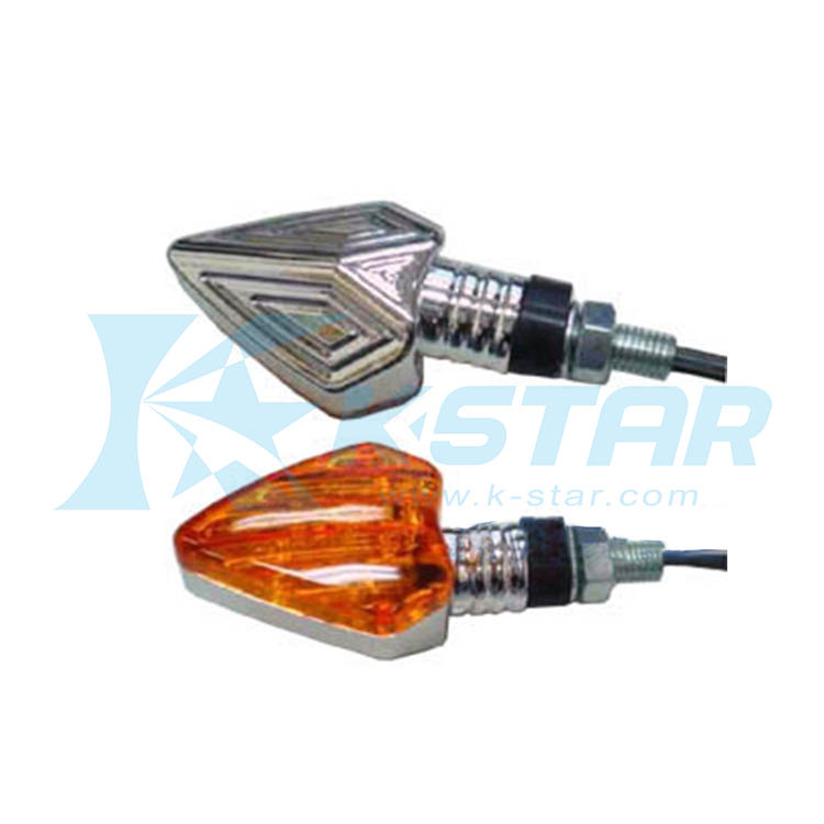 MINI WINKER LAMP CHROME BASE; AMKER LENS; SHORT ARM
