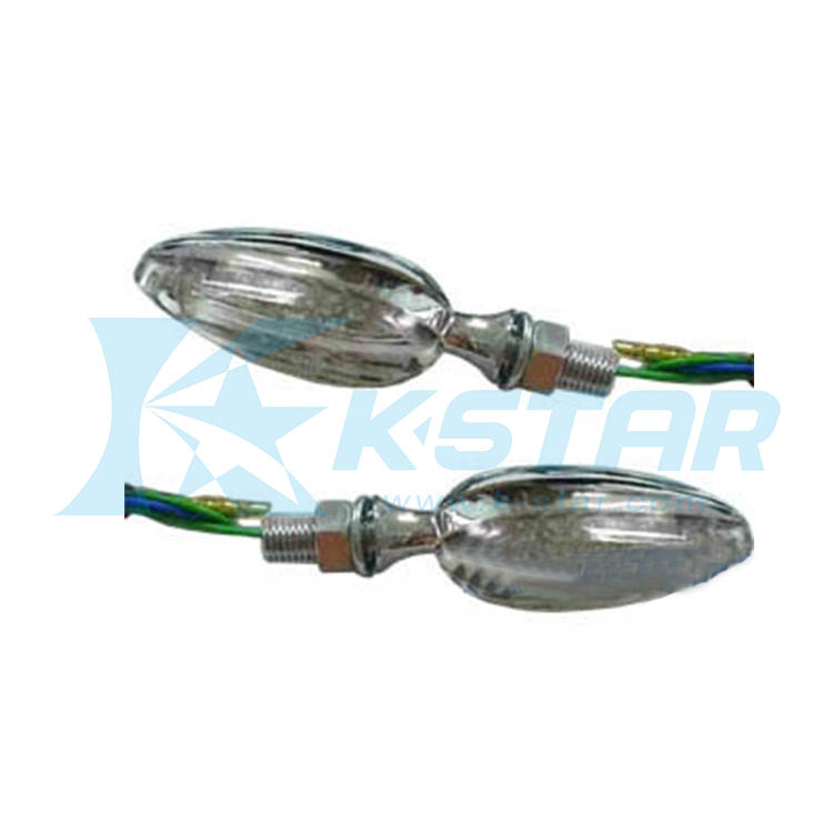 UNIVERSAL INDICATOR W/TRANSPARENT LENS.; CHROME BASE SHORT STEM LED