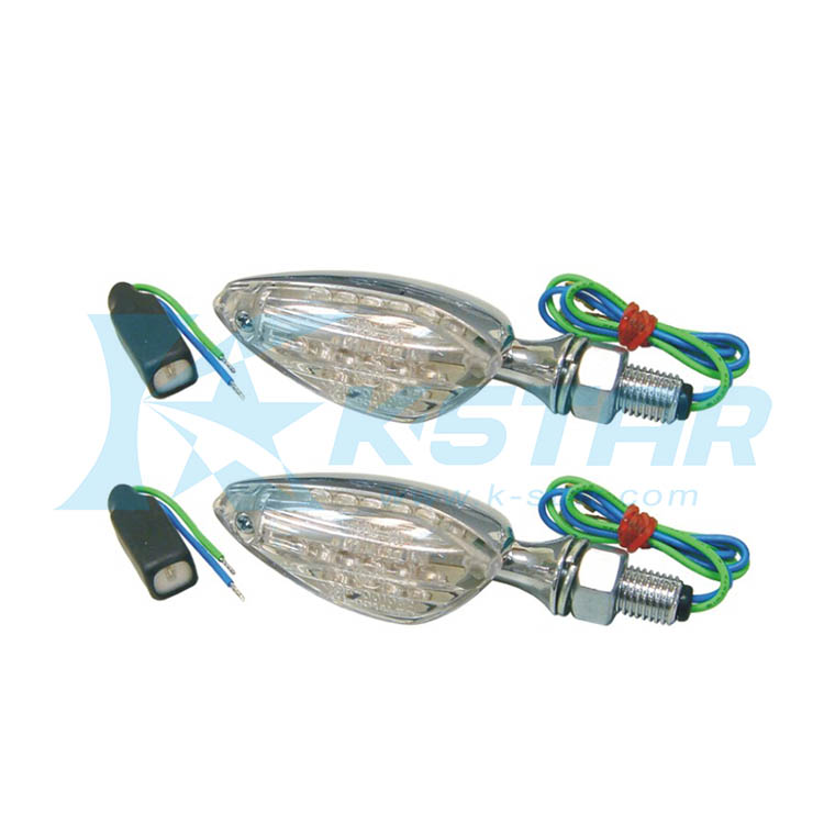 INDICATOR CHROME BASE+WHITE LENS SHORT STEM; LED E-MARK W/TRANSFORMAER