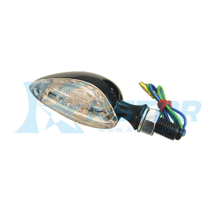 INDICATOR BLACK BASE+WHITE LENS SHORT STEM; LED E-MARK W/TRANSFORMAER
