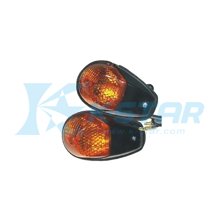 MINI LAMP BLACK HOUSING AMBER LENS