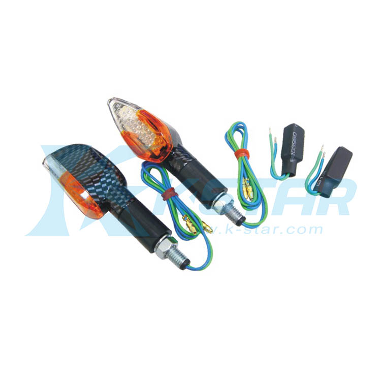 LED INDICATOR WITH TRANSFORMER (E-MARK) CARBON BASE; LONG STEM