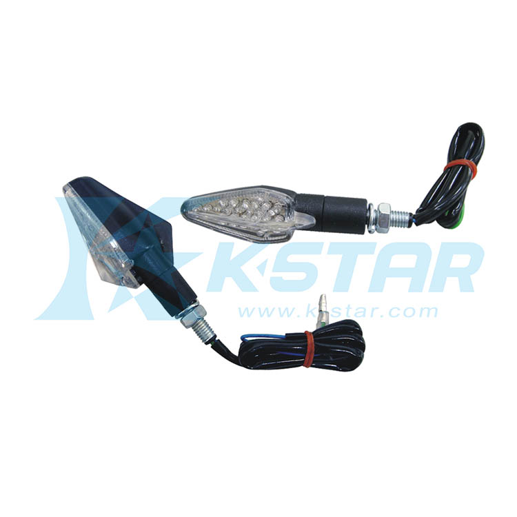INDICATOR LED TYPE W/ BLACK BASE; CLEAR LENS; SHORT STEM