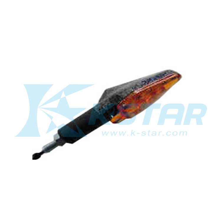 INDICATOR BULB TYPE W/ CARBON (PLASTICS) BASE; AMBER LENS; LONG STEM