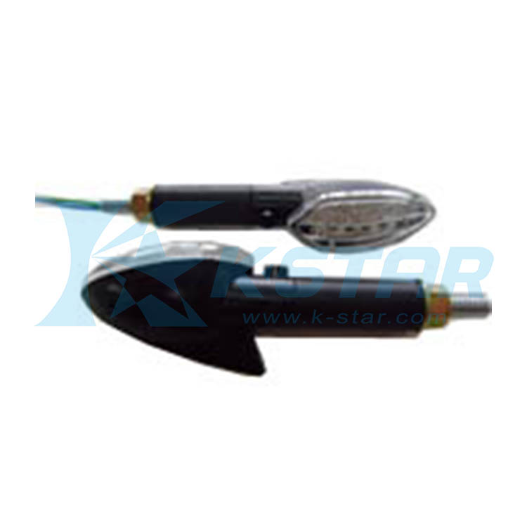 INDICATOR W/ BLACK BASE; CLEAR LENS; LONG STEM; LED TYPE