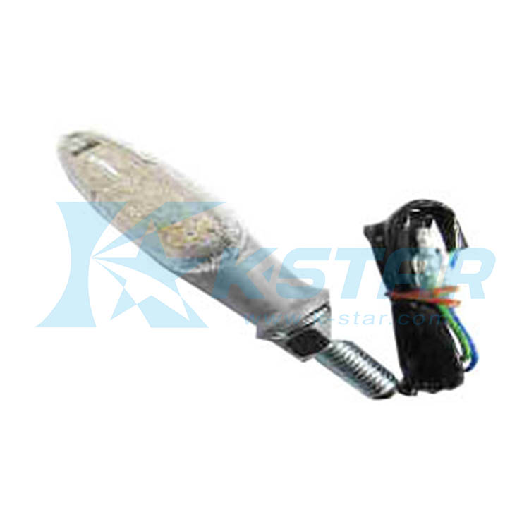 INDICATOR LED TYPE W/ CHROME (ZINC) BASE; CLEAR LENS