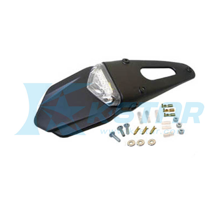 TAIL LAMP W/ WHITE LENS + BLACK FENDER W/ E MARK