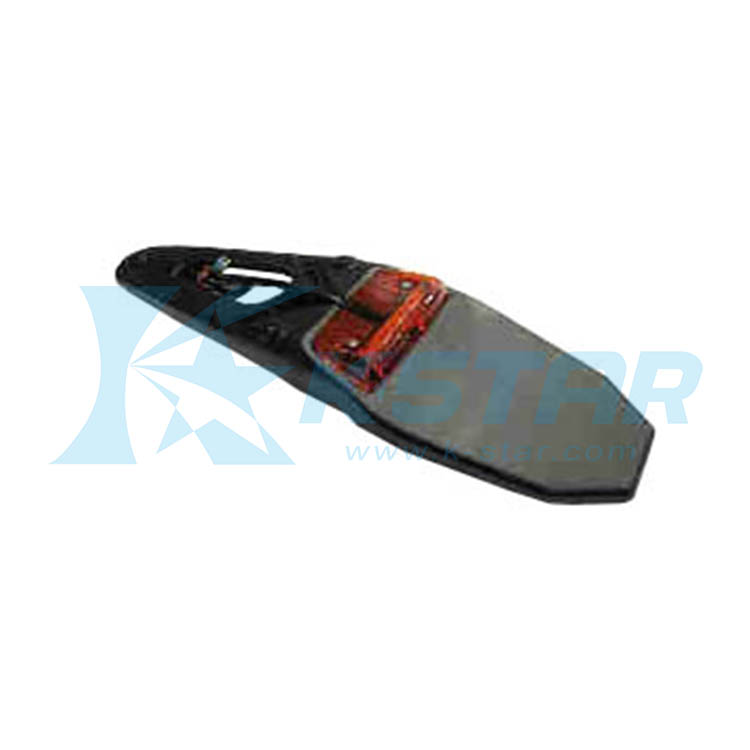 LED TAILLIGHT W/ MUDGUARD; RED LENS; W/O LICENSE LIGHT