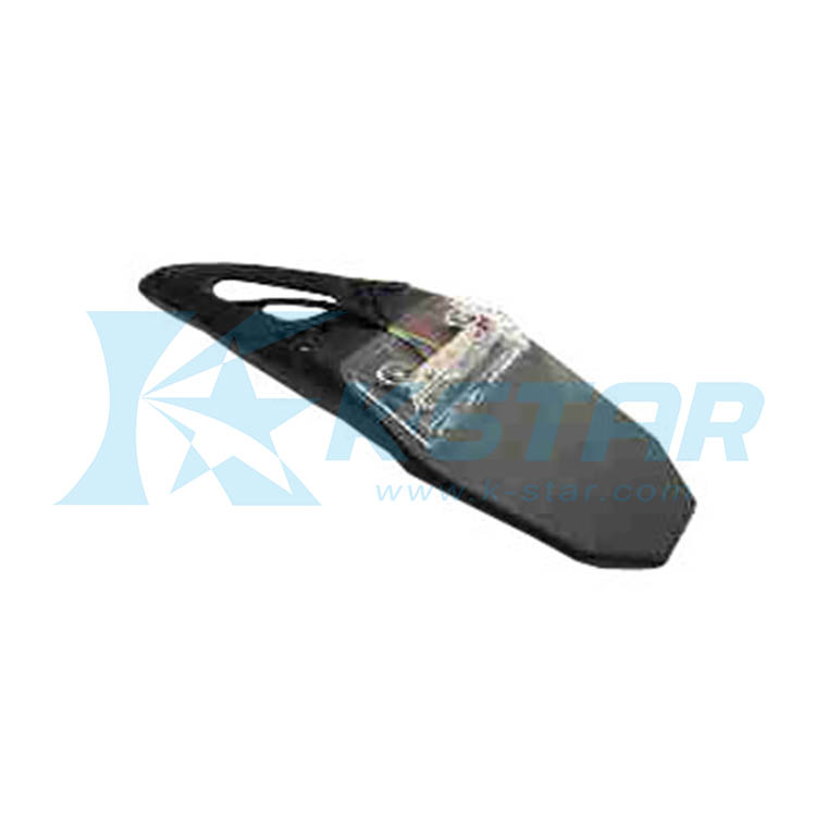 LED TAILLIGHT W/ MUDGUARD; CLEAR LENS; W/O LICENSE LIGHT