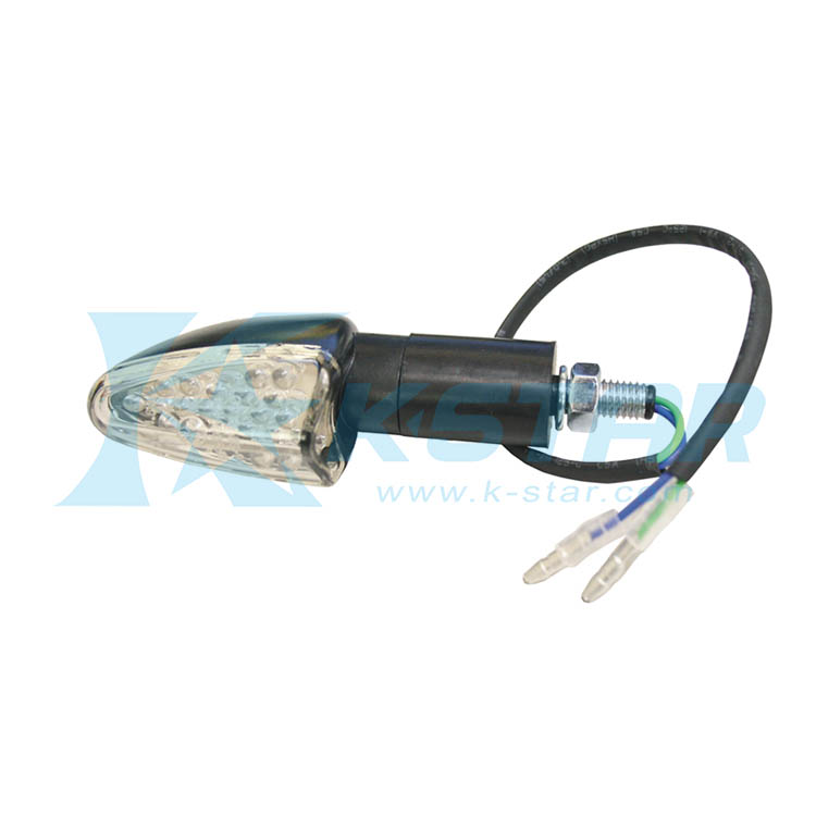 ARROW FLASHER LED TYPE W/ E-MARK LONG STEM RH W/ CABLE 220MM W/ BIG CONNECTOR+TUBE
