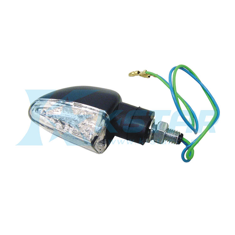ARROW FLASHER W/ BLACK BASE LED TYPE W/ TRANSPARENT LENS W/O TRANSFORMER W/ E-MARK SHORT STEM RH