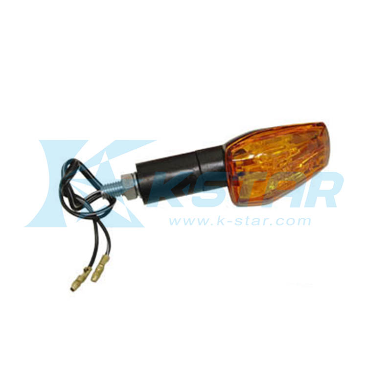 FLASHERS W/AMBER LENS - BLK BASE LONG PIN LH
