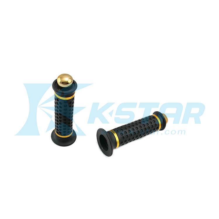 UNIVERSAL DOME GRIP BLACK W/GOLD BAREND(PR) W/ ROUND END