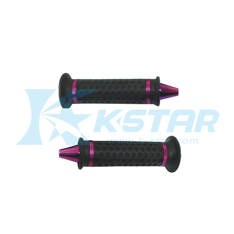 UNIVERSAL CONE GRIP BLACK W/ PURPLE BAREND SHARP END (PR)
