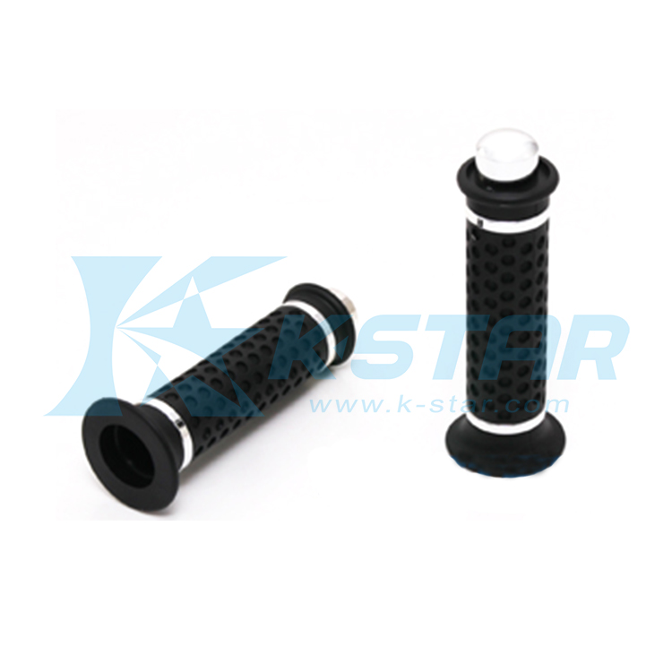 GRIP BLACK W/ SILVER BAREND ROUND END