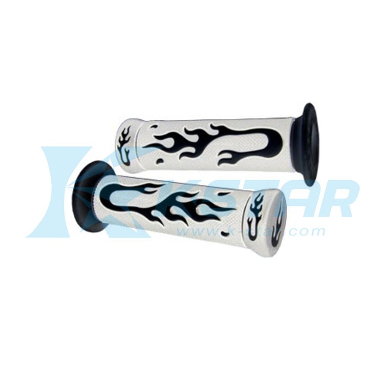 GRIP WHITE/BLACK FLAME