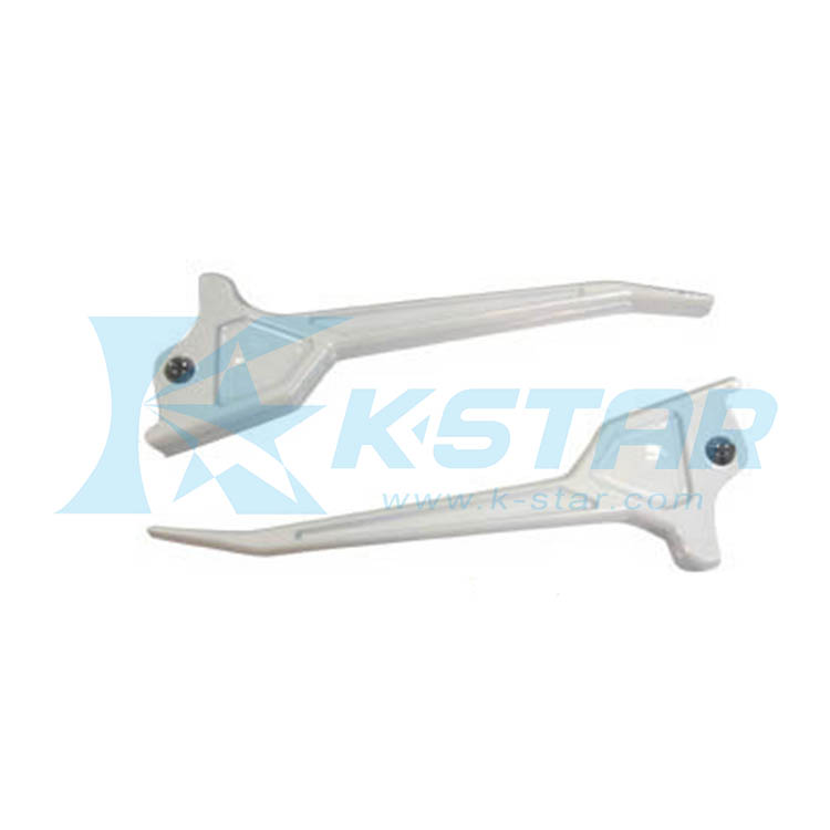 LEVER PAINTING WHITE W/ ENGRAVED PATTERN ON TWO SIDES