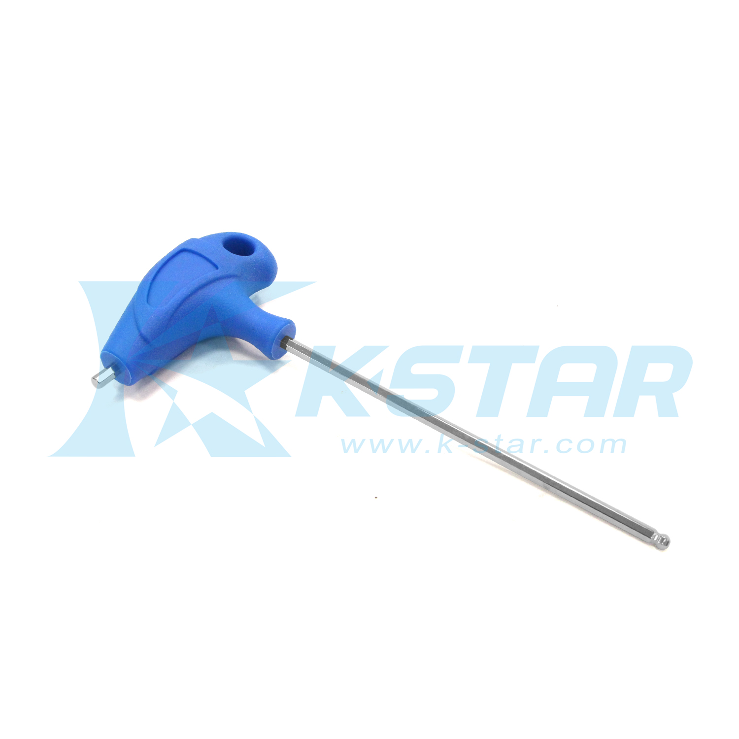 T-HANDLE INDIVIDUAL EXTRA LONG BALLPOINT HEX KEY - MIRROR FINISHED 4mm*60*165mm