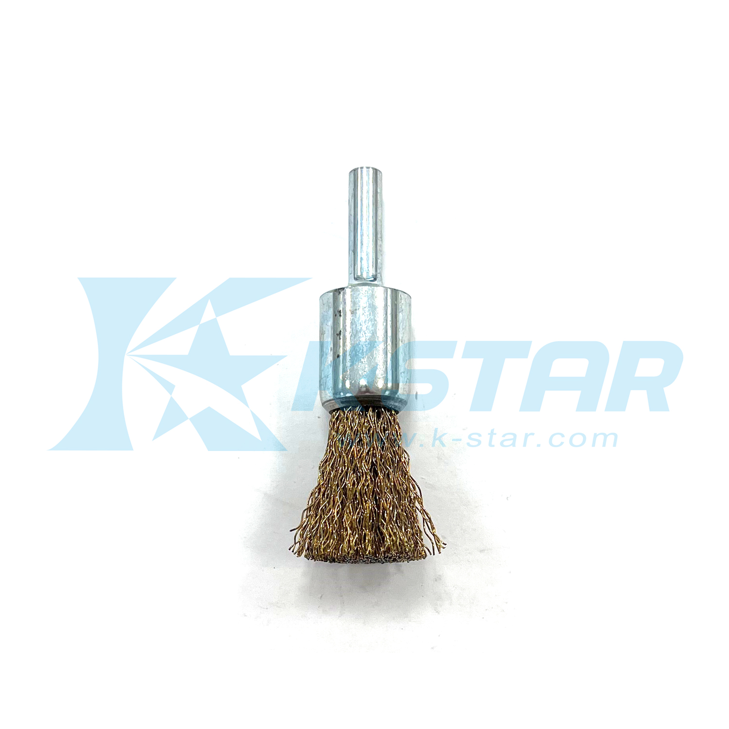 BRASS COATED END BRUSHERS Φ5/8", SHANK: 6MM