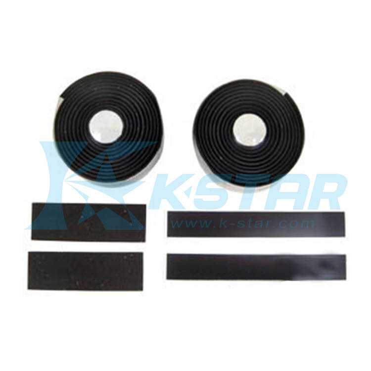 BAR TAPE W/GEL EVA + CORK TAPE ; BLACK