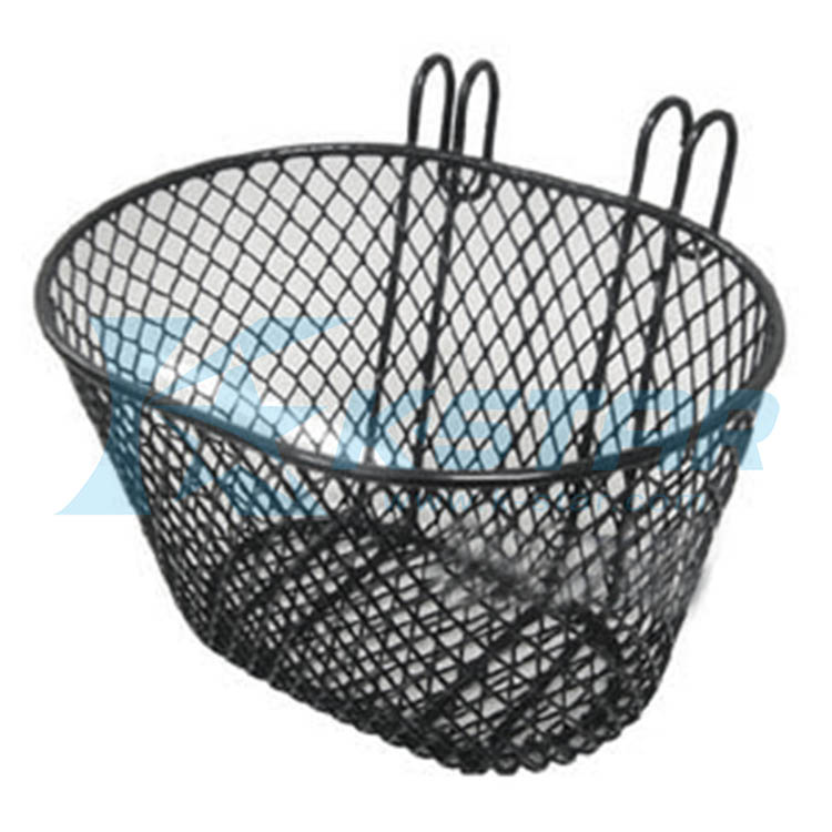 OVAL BASKET HANGING BLACK