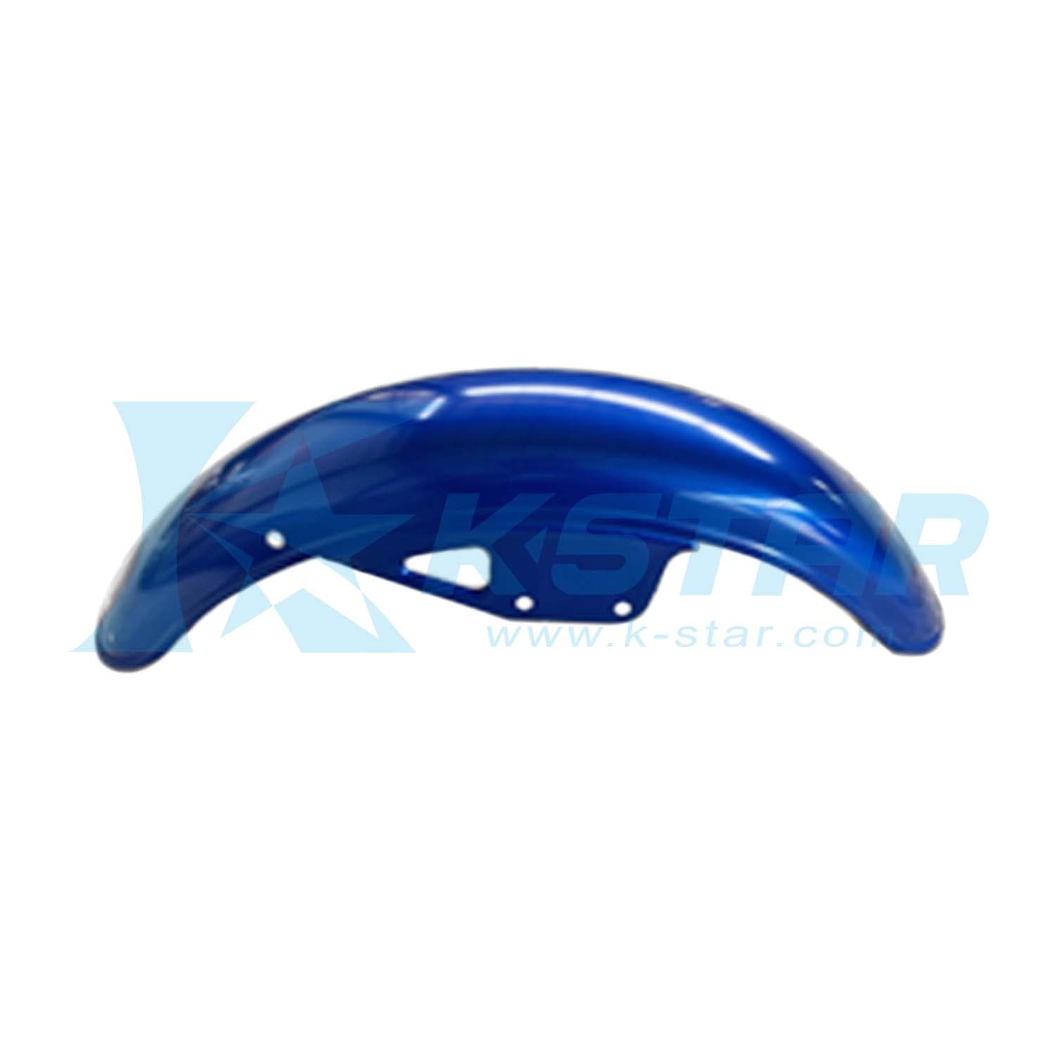 SUZUKI GN 125 FRONT FENDER BLUE ANODIZED