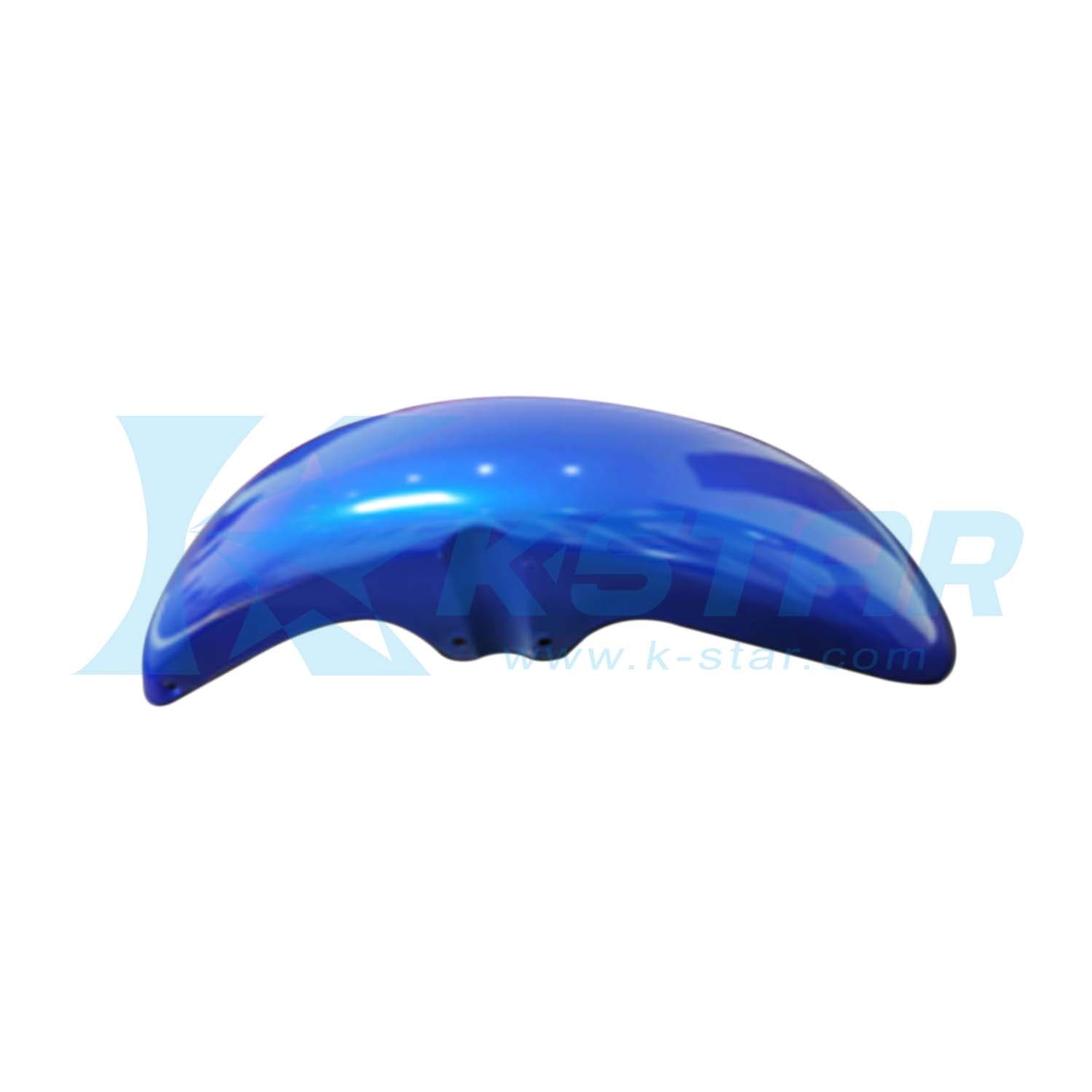 TVS HLX 125 FRONT FENDER BLUE ANODIZED